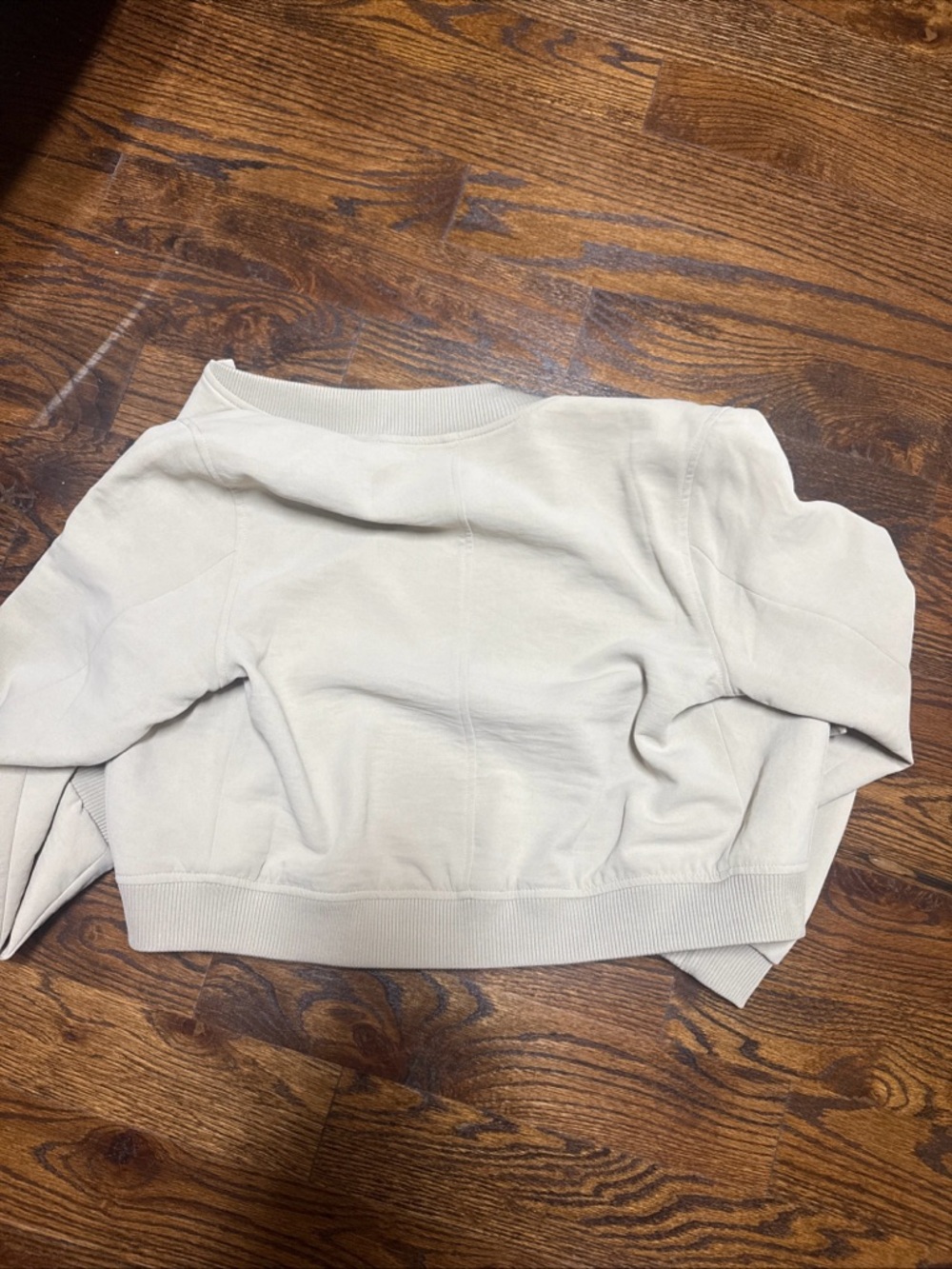 Chapter Cream Cropped Bomber Jacket - Picture 7 of 7